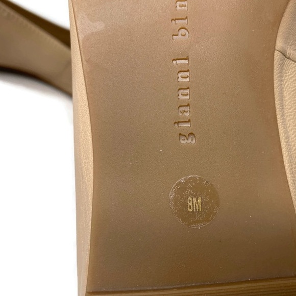 NWOT Gianni Bini Nude Ballet Leather Flats Women's Size 8 - Picture 6 of 7